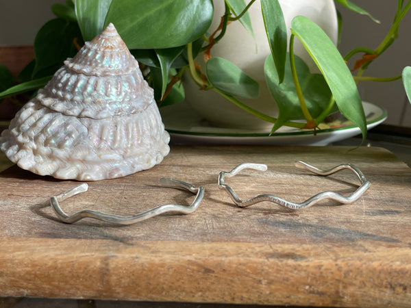 Wavy Silver Cuff – Sundried Jewelry